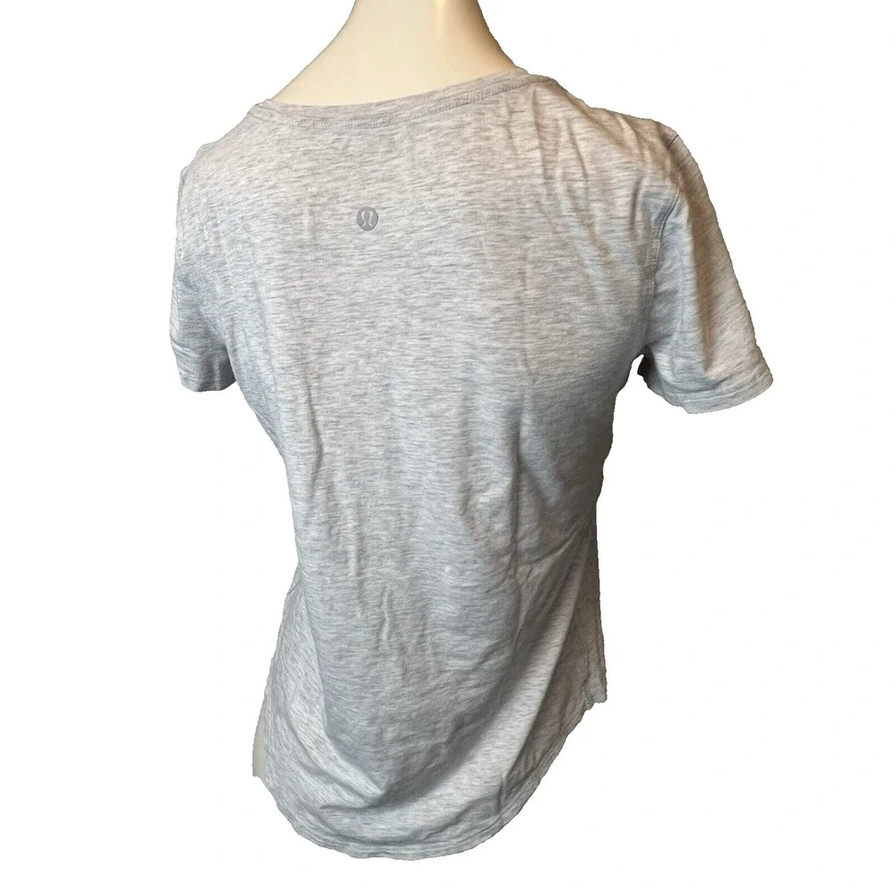 Lululemon Love Curved-Hem Crewneck T-Shirt Women's Heathered Gray 33